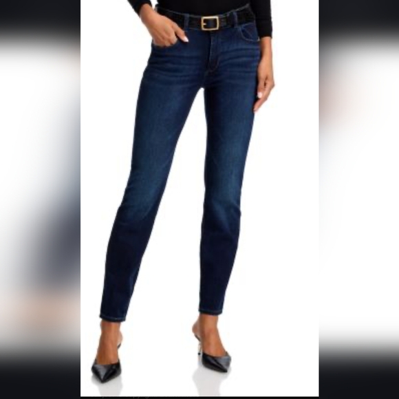 DL1961 Instasculpt Florence Women's Dark Blue Patterned Jeans - Picture 3 of 16